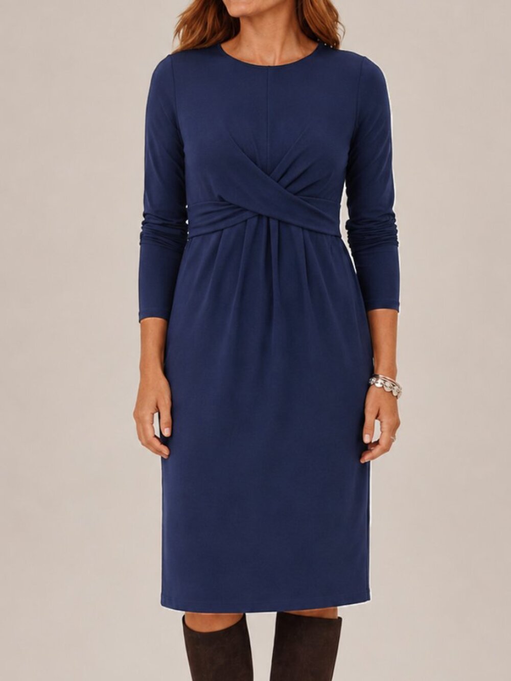 J. Jill Wearever Jersey Knit Midi Dress